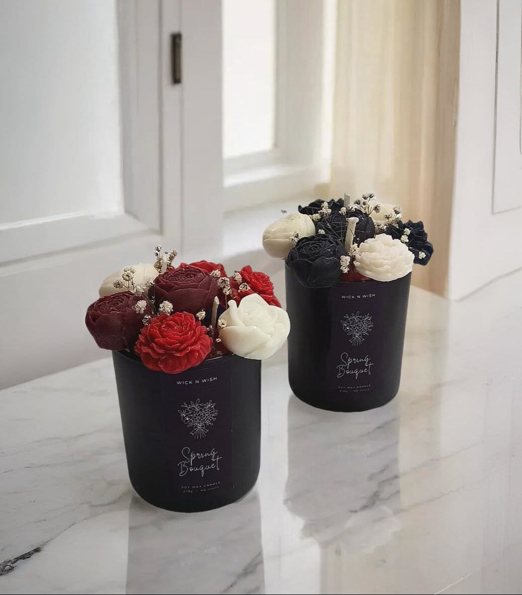 Luxury Spring Bouquet Candle – Floral Candle